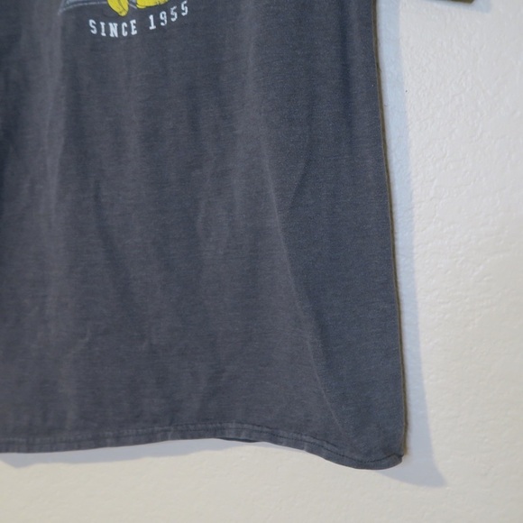 Disney Parks Disneyland Mickey‎ Mouse Graphic Tee Distressed Retro Grey Crewneck - Picture 3 of 8